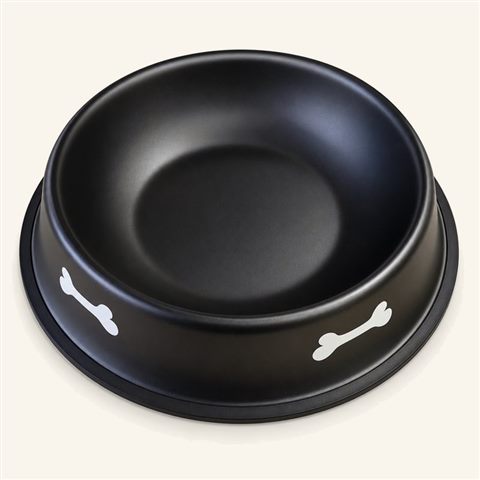 Plato metálico tornasol con base antideslizante