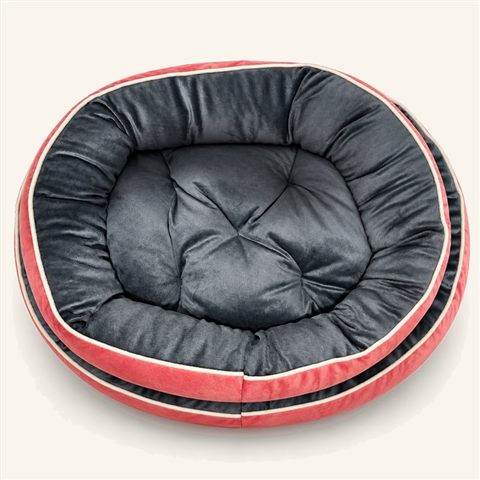 Cama dona ovalada acolchada