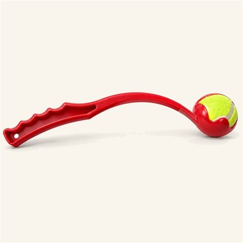 Lanzapelotas manual para perro con pelota
