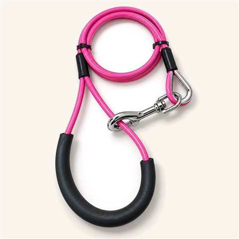 Correa de cable de acero para perro 80 cm